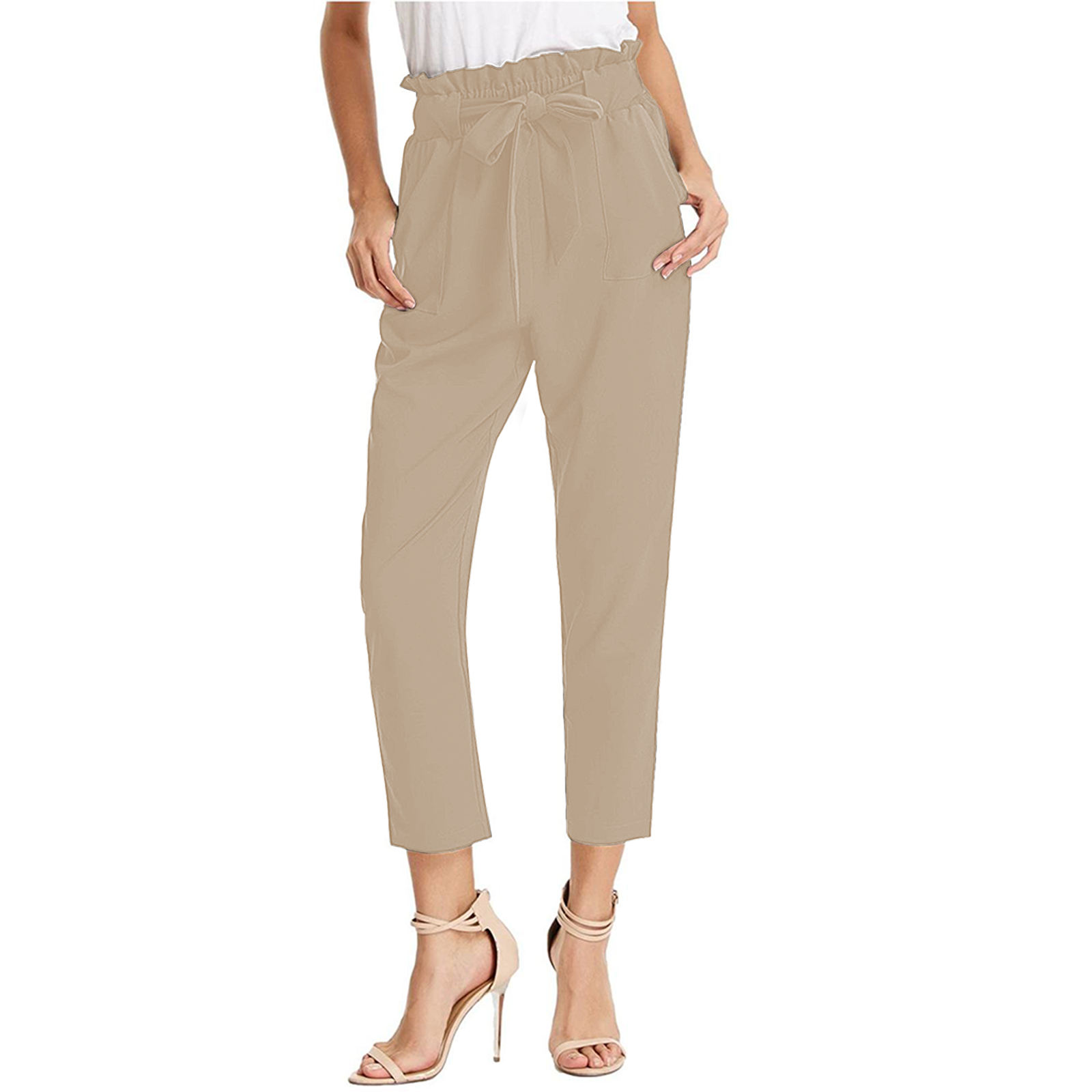 Chic Women's Elegant High Waist Tied 