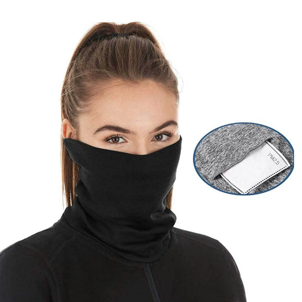 Cooling Cycling Face Cover Balaclava PM2.5 Filter Pad for Women Men Motorcycle