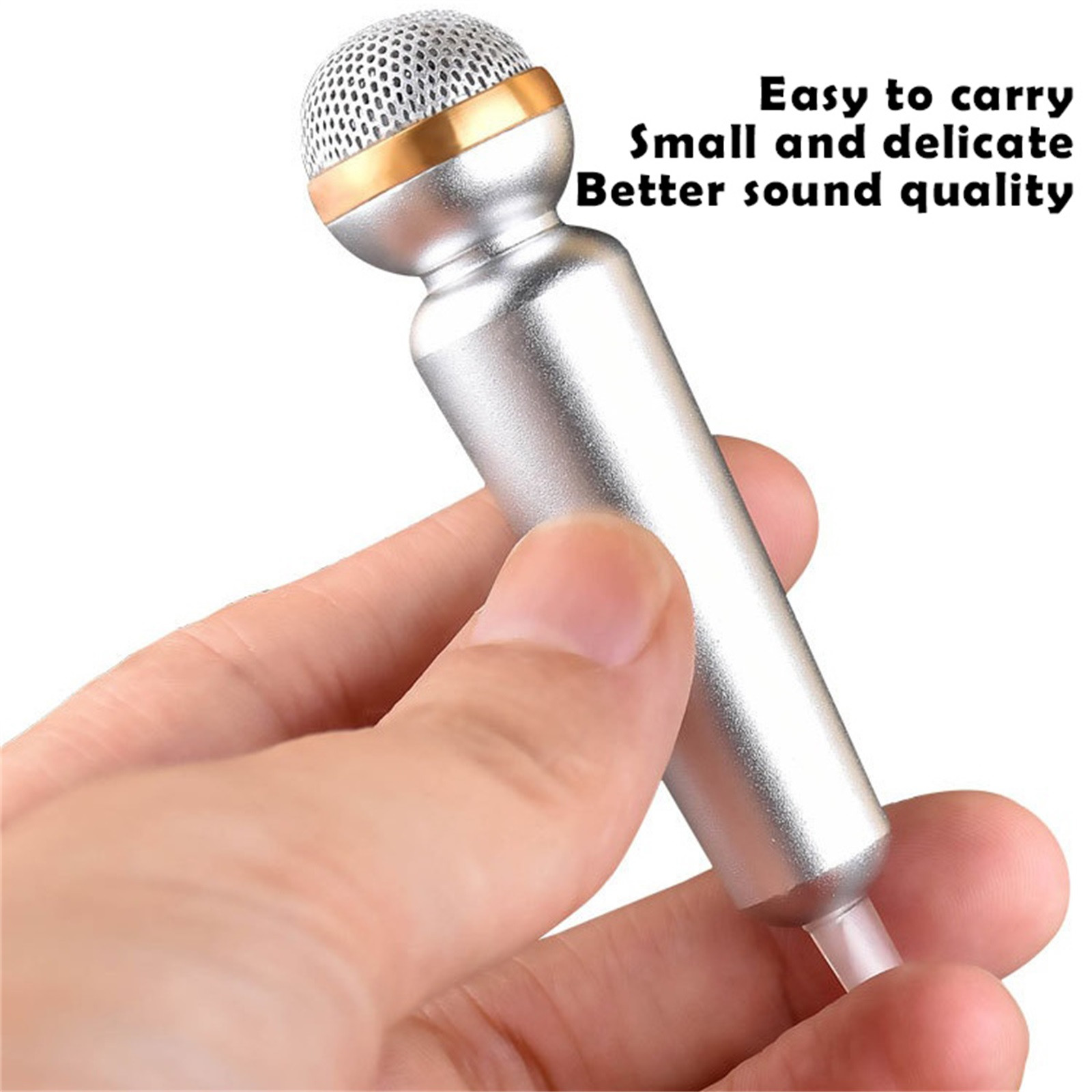 Title 14, Handheld Mini Microphone Portable 3.5mm Condens...