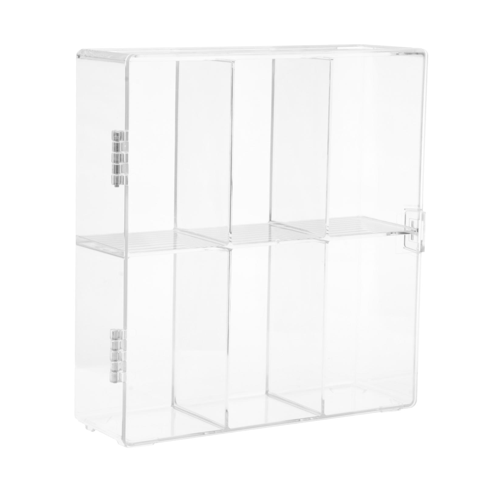 Acrylic Display Rack 6 Shelves Transparent Vertical Case Organizer Holder for Cars Model Home Cosmetic Bedroom Adult