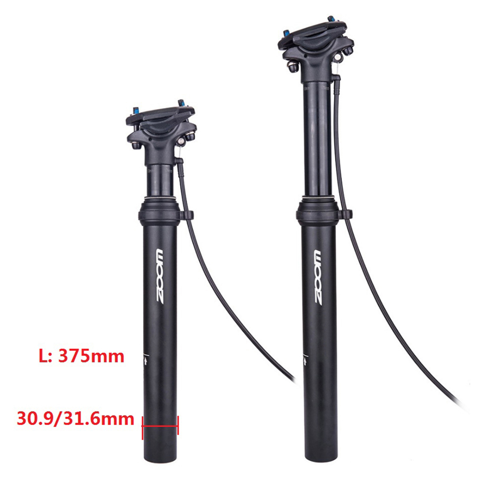 Lightweight Bike Remote Control Seatpost Dropper Seat Post External Cable Routed Bicycle Refit Saddle Tube