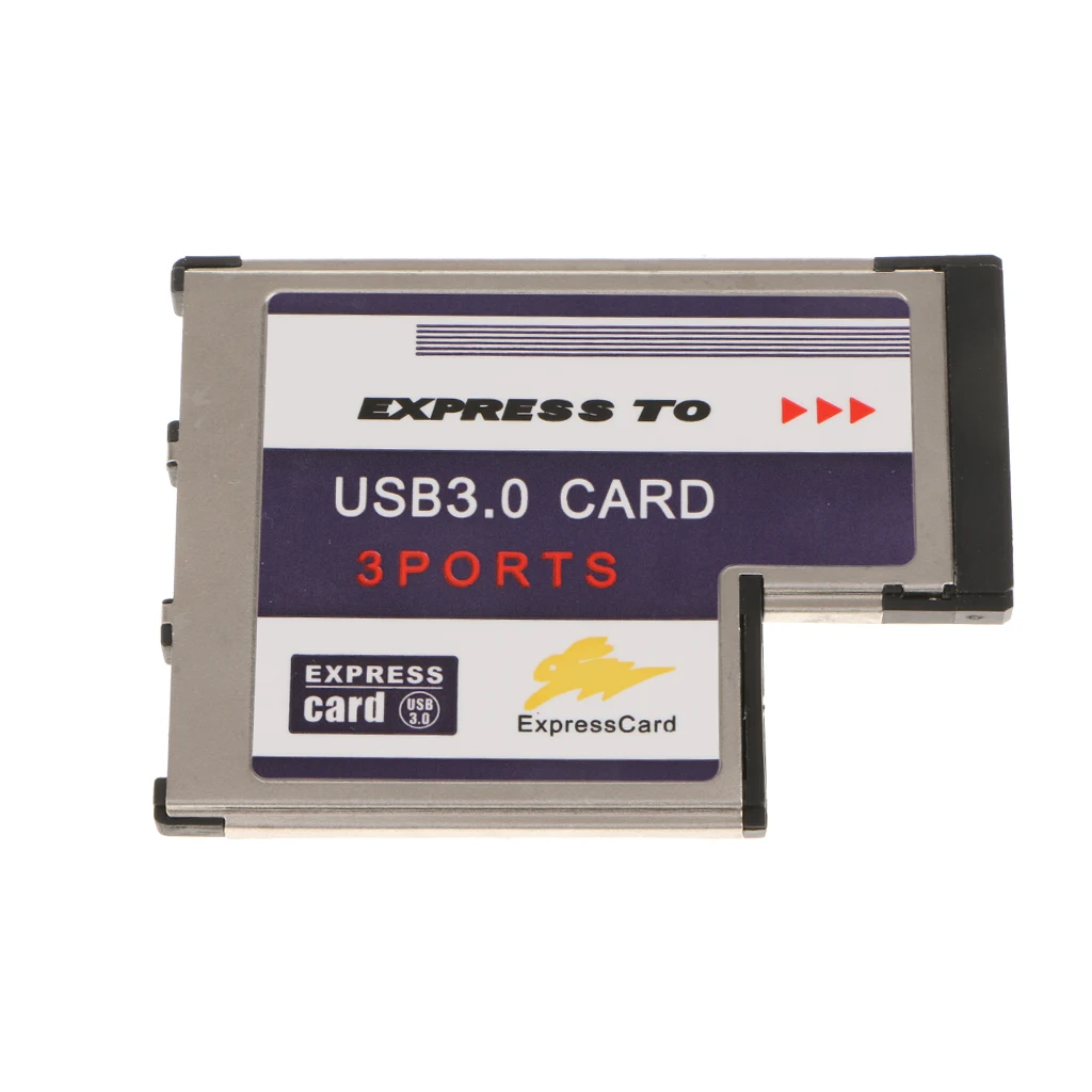 3Port USB 3.0 HUB  Card PC ExpressCard Expansion Hidden 54mm