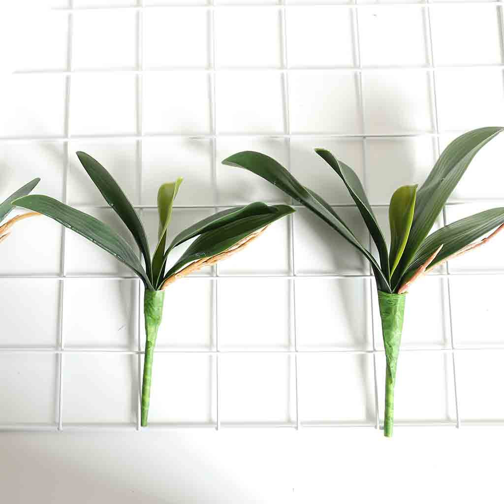 Artificial Orchid Phalaenopsis Leaves Potted Plant Leaf Home Office