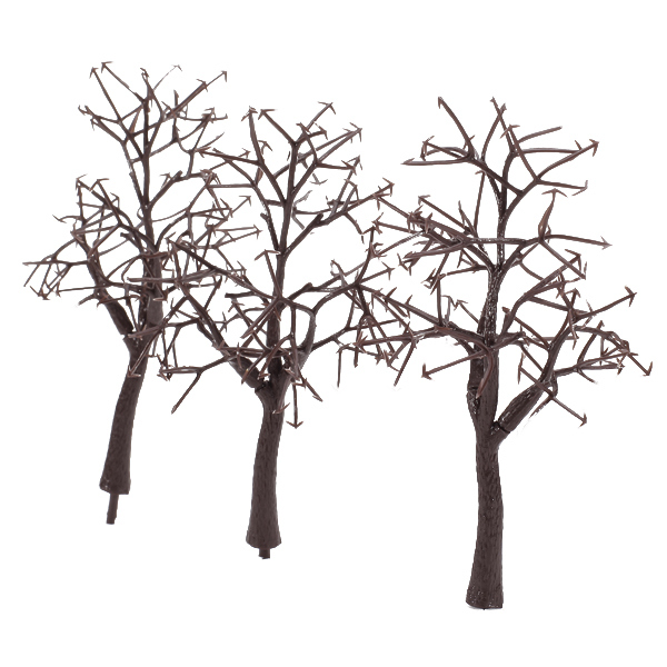 10 Autumn Deciduous Tree Tree Bare Trunk Train Park Landscape Plan 12cm OO
