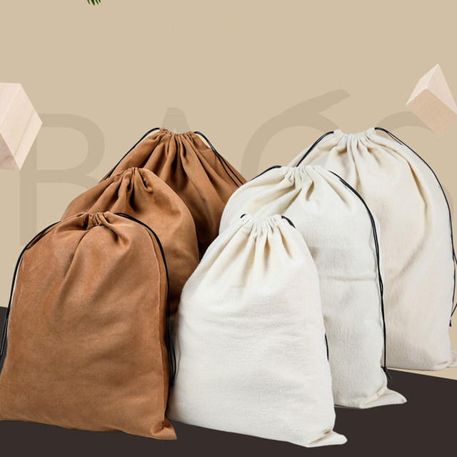 Plain canvas 2025 drawstring bags