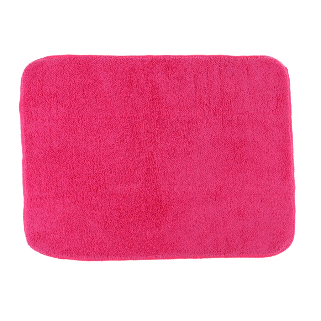  30x40cm/11.8x15.7 Inch Microfiber Ice Skate Cover Cleaning Cloth Wiper Pink