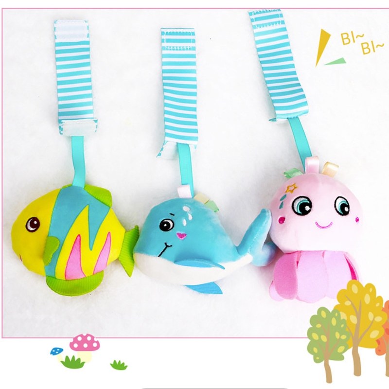 Atrair a Atenção do Bebê Carrinho de Pelúcia Pendurado em Torno da Cama Brinquedo Removível Bonito 9 Cheap Móbiles e chocalhos para bebês
