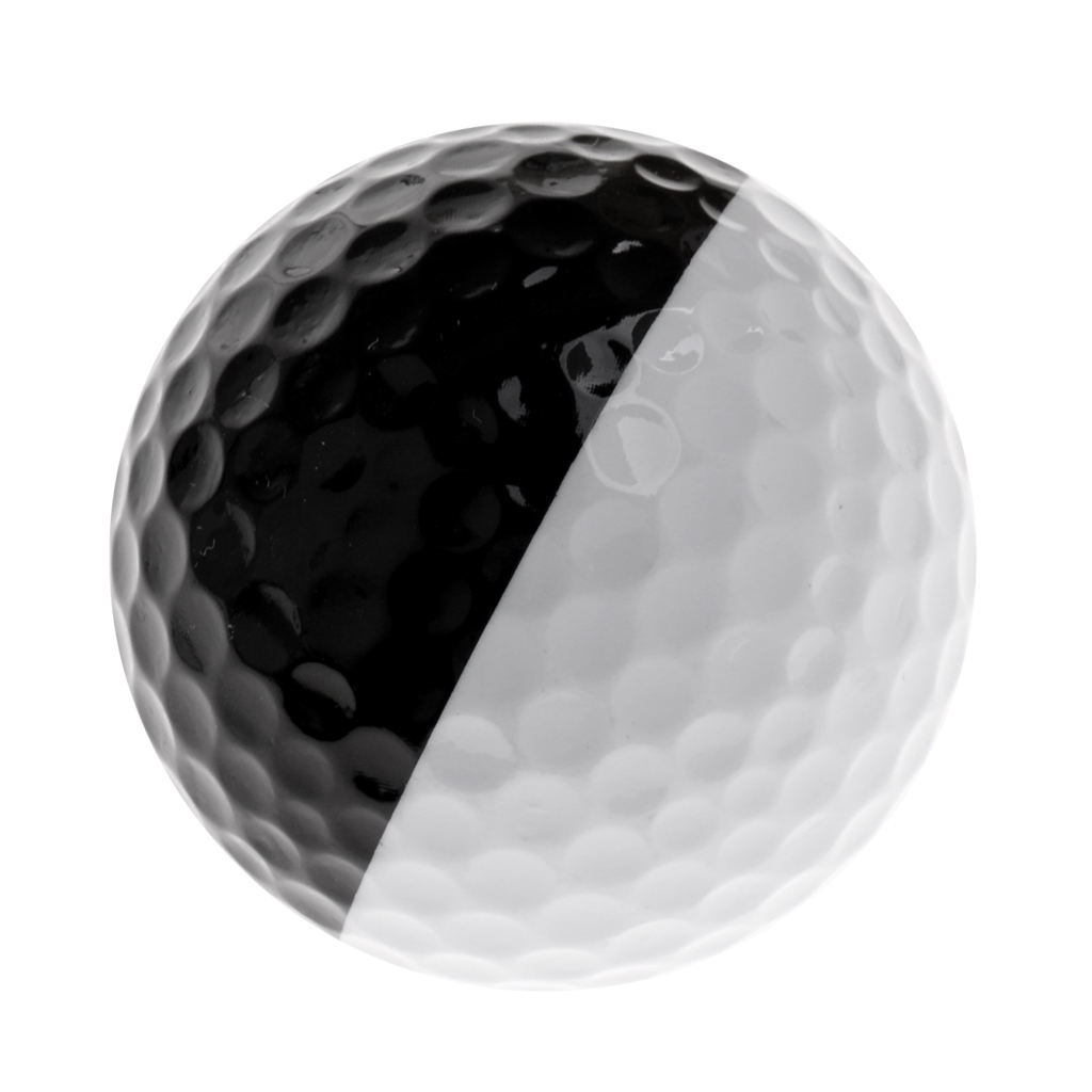 MagiDeal Professional Golf Ball - Golf Training Soft Balls - Practice Ball Black and White