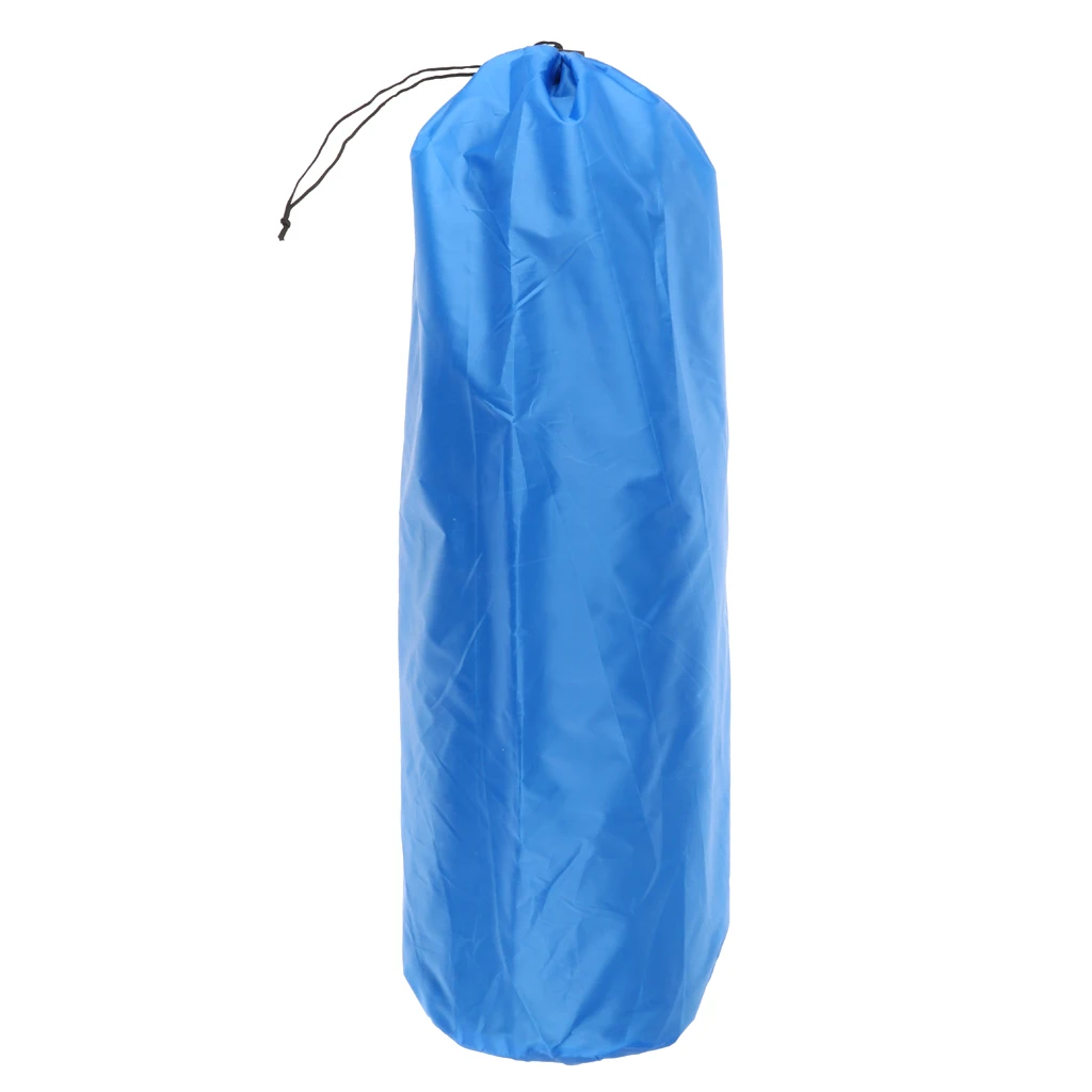 1pcs Ultra-light Drawstring Stuff Sack Sleeping Pad Mat Storage Bag for Travel Camping Hiking Fishing Mountaineering Blue/Grey