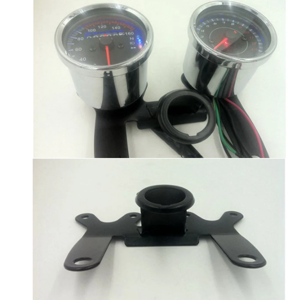 Black Aluminum Alloy Universal Motorcycle Instrument Bracket Speedometer/Odometer High Quality Simple Installation Brackets