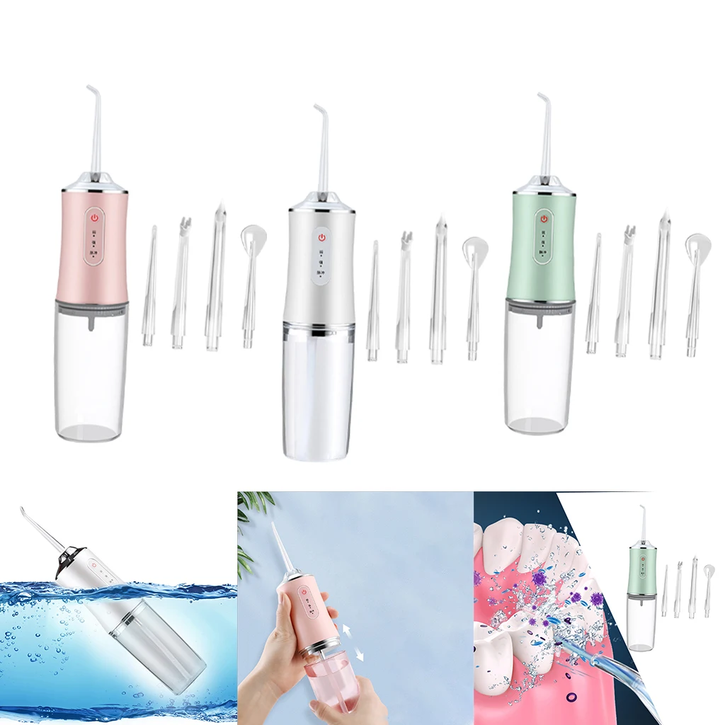 Tartar Remover Water Flosser Oral Irrigator, 230ml Teeth Cleaner, Tongue Scaling, High Efficiency Tooth Stain Eraser Family Use