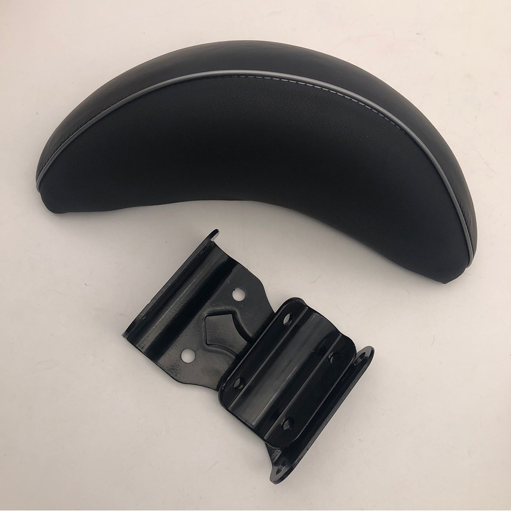 Durable Black Motorcycle Sissy Bar Rear Passenger Back Rest Backrest Pad Cushion