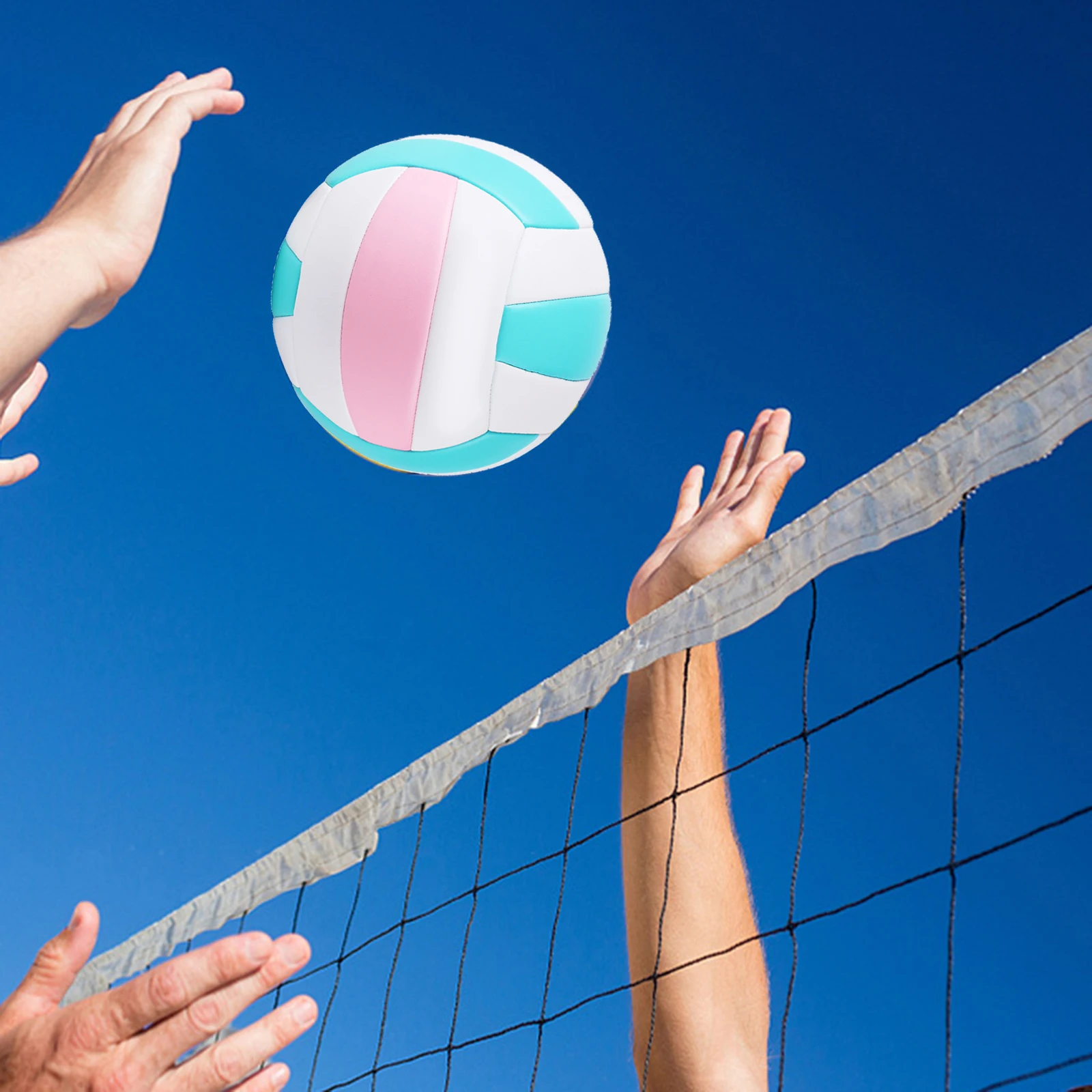 Standardgröße 5 Beachvolleyball Pu Lederball für Kinder Erwachsene Spielpool 