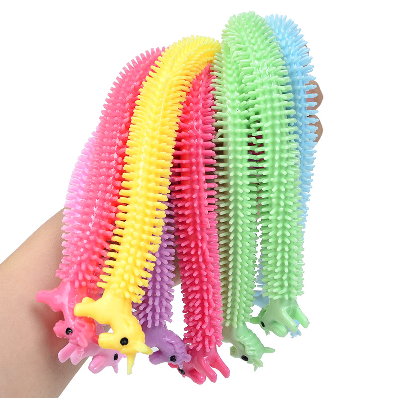 Stretch Worm Noodle Fidget Toys Sensory Anti Stress String Set_voghion.com