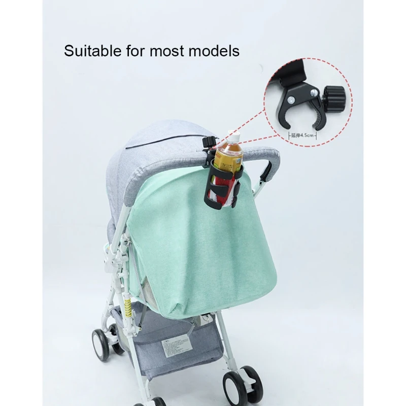 Baby Stroller Cup Holder Universal 360 Rotatable Drink Bottle Rack for Pram Pushchair Wheelchair Accessories D5QA baby trend jogging stroller accessories