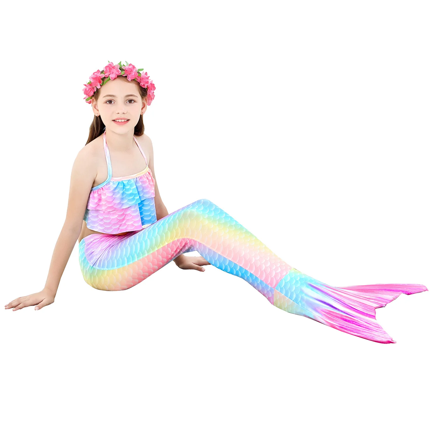Dresses 2021 Mermaid Tail With Monofin Flipper Mermaid Costume Cosplay Mermaid Bikini Swimsuit Girls Dress Girls Costumes Aliexpress - roblox mermaid tail