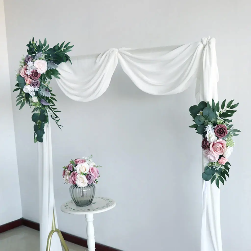 Arch Flowers Pink Artificial Floral Silk Flower Wedding Flowers for Wedding Garden