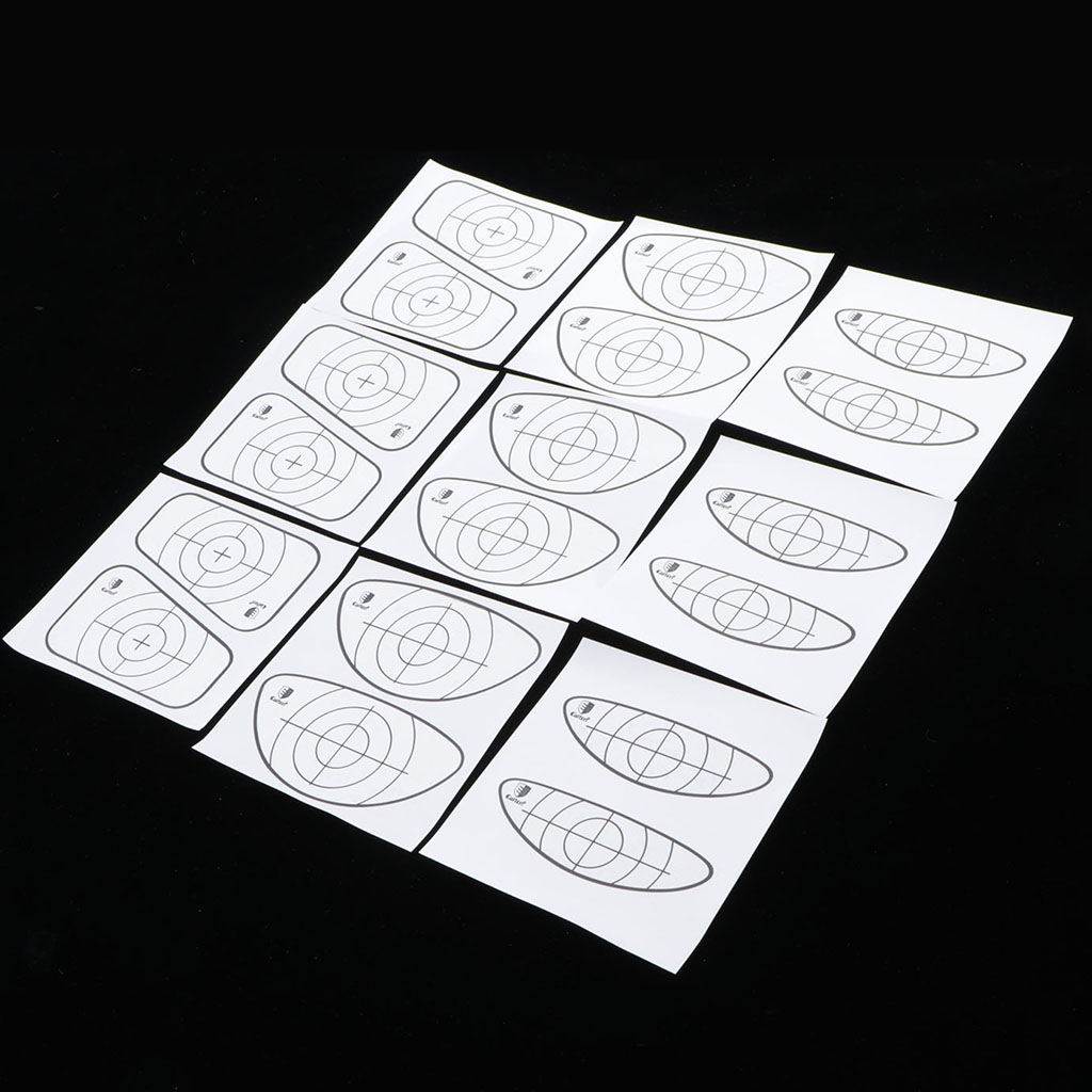 9pcs  Labels  Stickers Golfer Swing Trainer Training Aids Accessories for Irons Woods Swing Trainer