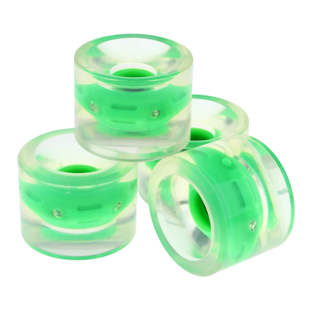 4Pack Light Up Longboard Wheel with 4pcs Magnetic Core Glow At the Night Cruiser