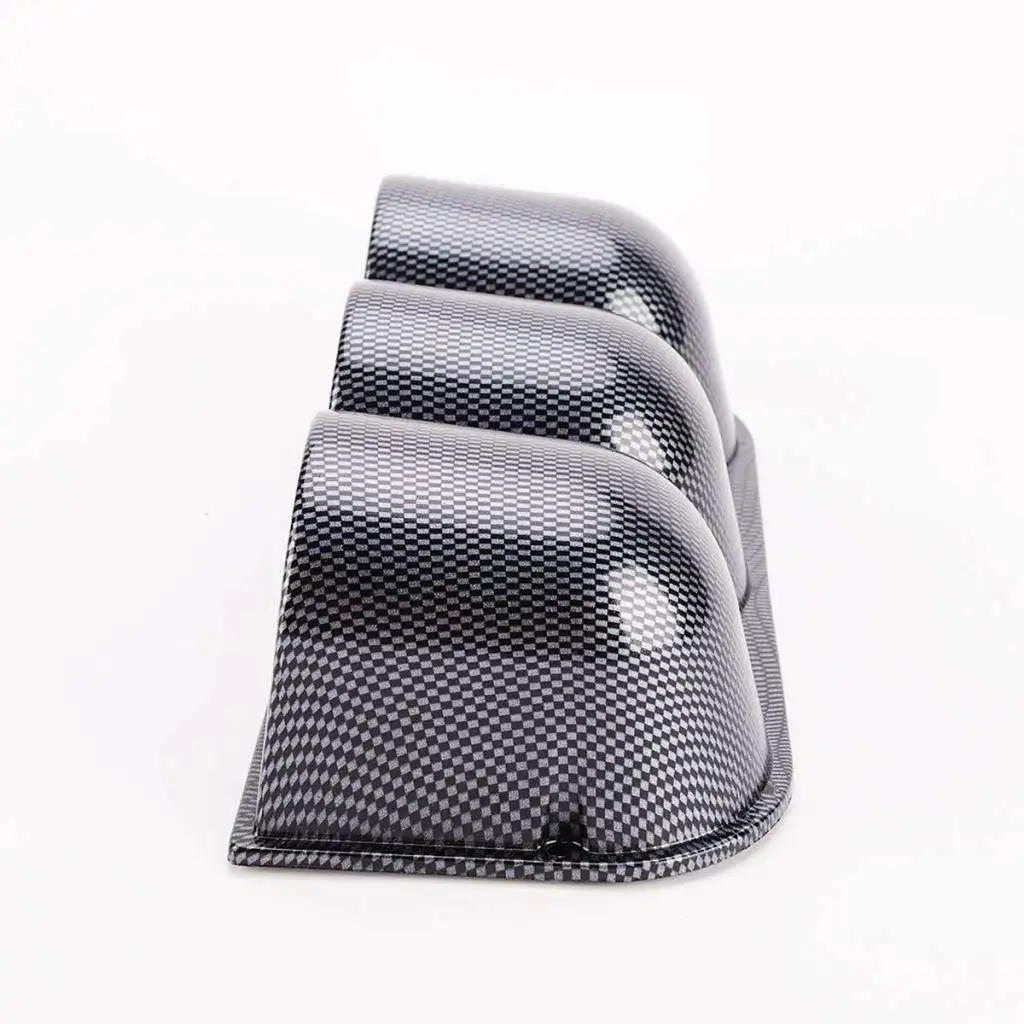 Car Carbon Fiber Universal Triple Gauge  Pod with Dome Lip