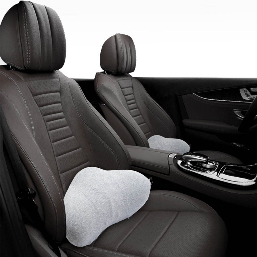 Lumbar Pillow Webbing with Buckle with 8 Massage Points Washable Back Support Protect Pad for Car Seat Bed Rest Sleeping
