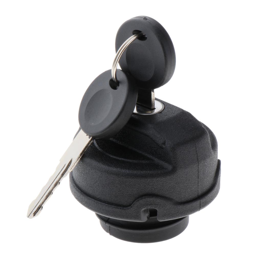 65mm Plastic Car Locking Fuel Cap w/ Keys Car Accessories Black suits for VW