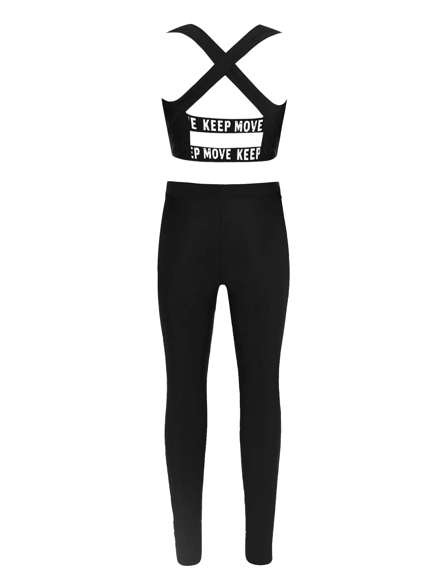 clothing sets black	 Yoga Sets Clothes Girl Sportswear Tracksuits for Children fitness suit Kids Sport Outfit Gym Crop Top with Leggings Running Sets baby boy clothing sets cheap	