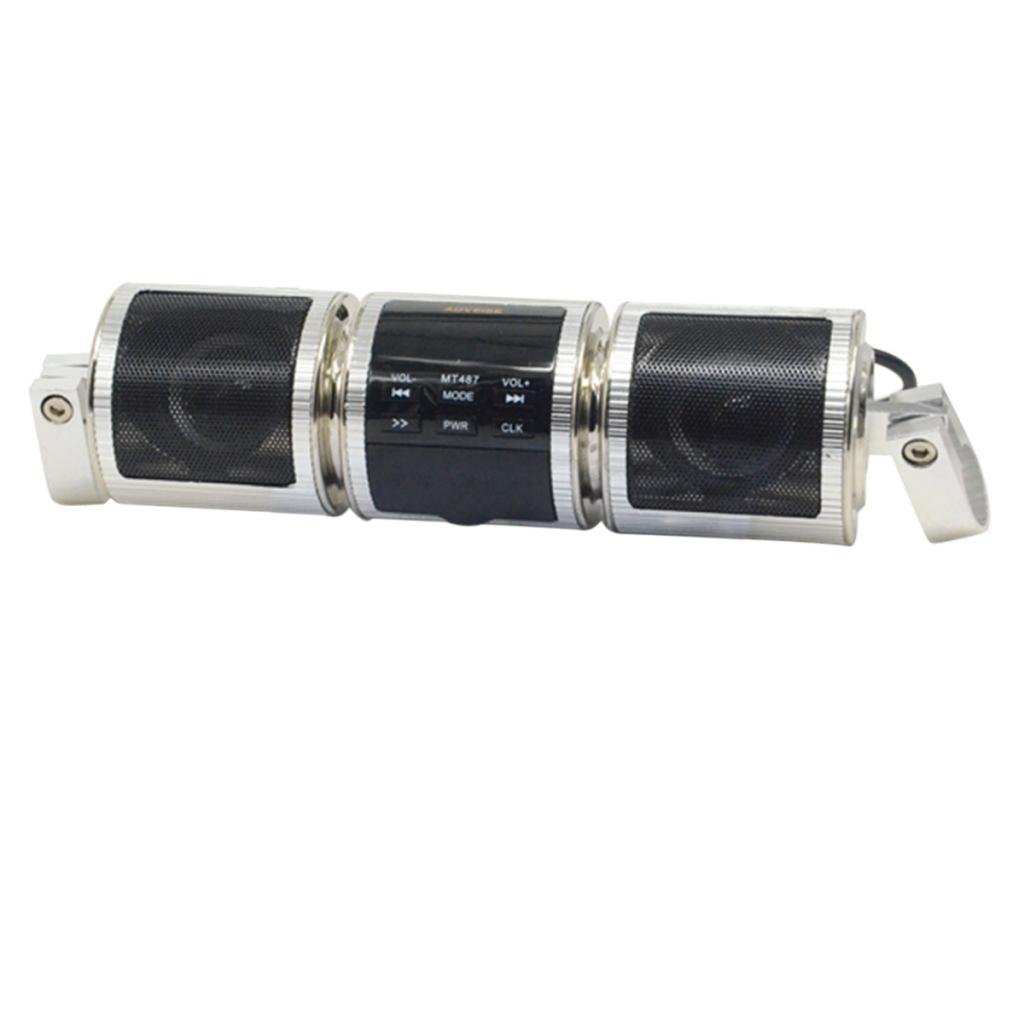 Motorcycle AudioSound System Bluetooth MP3 FM Radio Stereo Speaker Universal