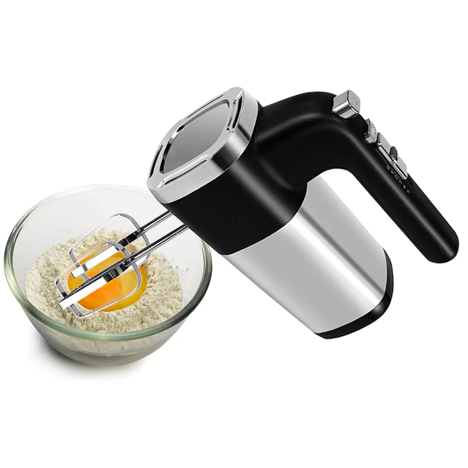 Household Hand Mixer Cream Egg Whisk Dough Food Blender Whisk Foam Maker for Cream Food Baking Cappuccino Coffee