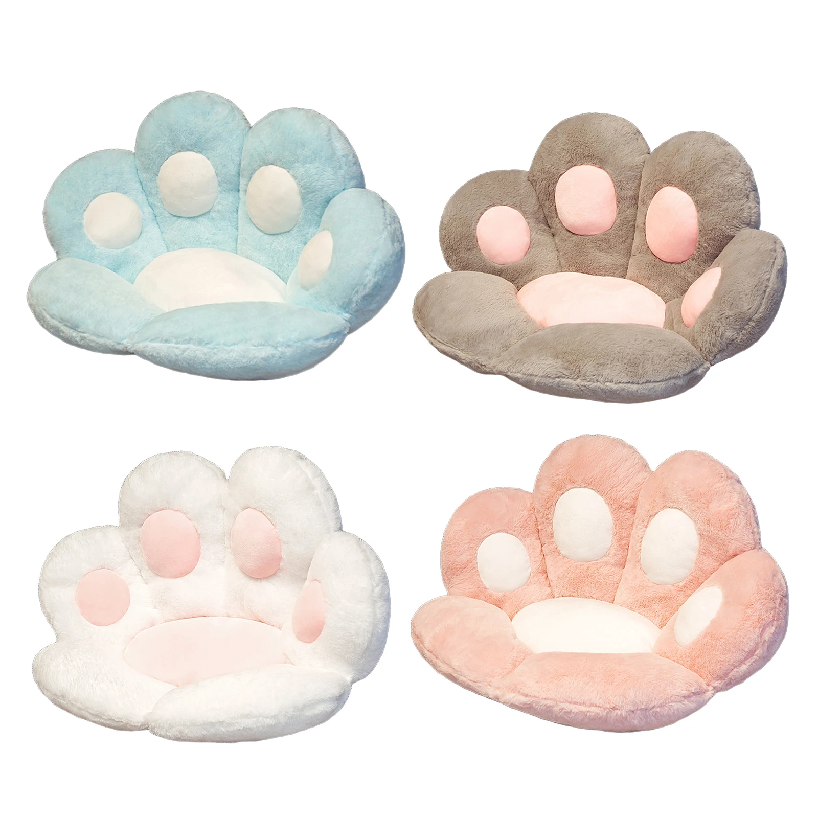 Soft Paw Pillow Animal Seat Cushion Pads Waist Pillow Stuffed Plush Sofa Indoor Floor Home Chair Office Chair Decor