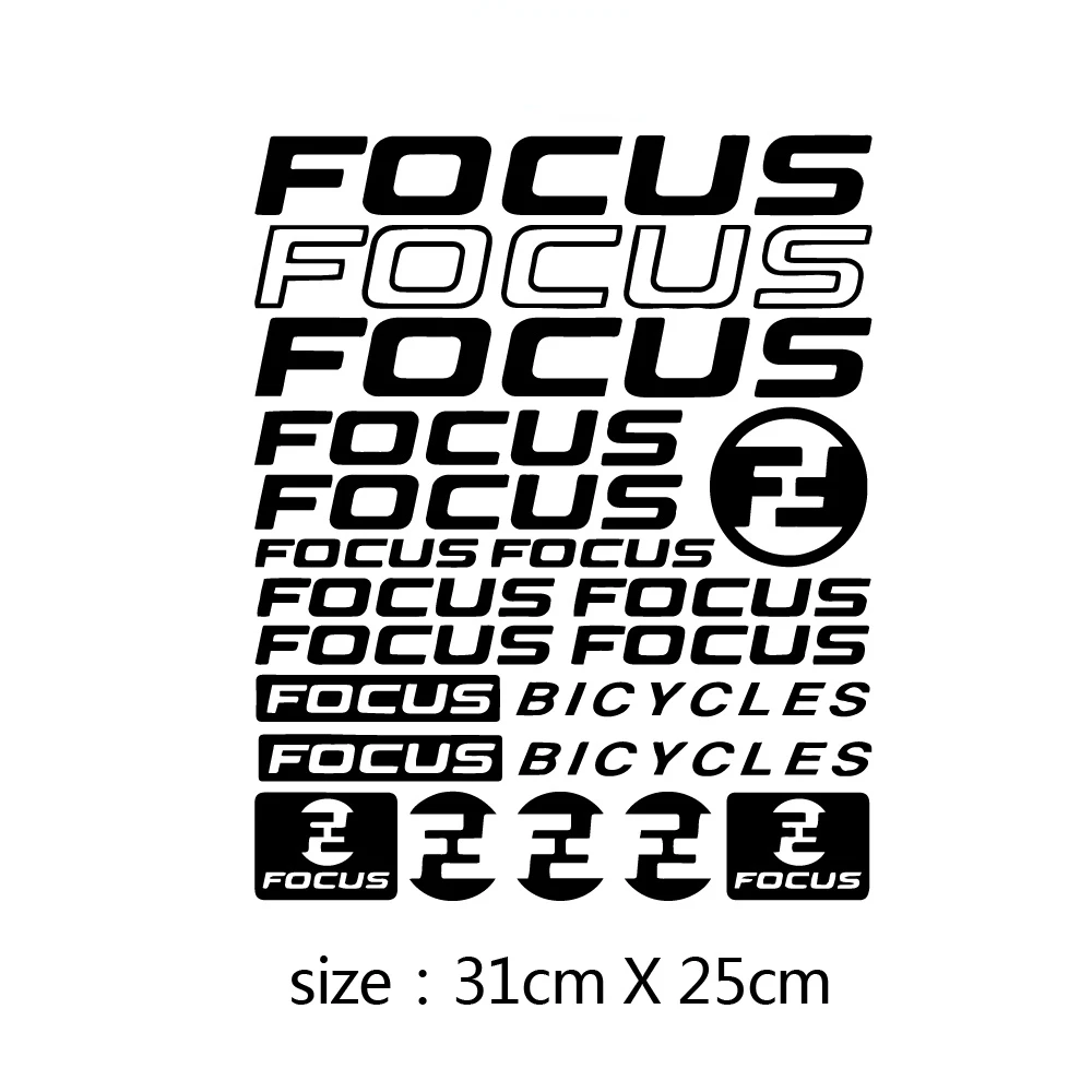 custom bumper stickers Waterproof and Sunscreen Kit Compatible for Focus Bicycle Frame Vinyl Decals Sticker Set Mountain Bike Road31cm*x25cm funny car decals