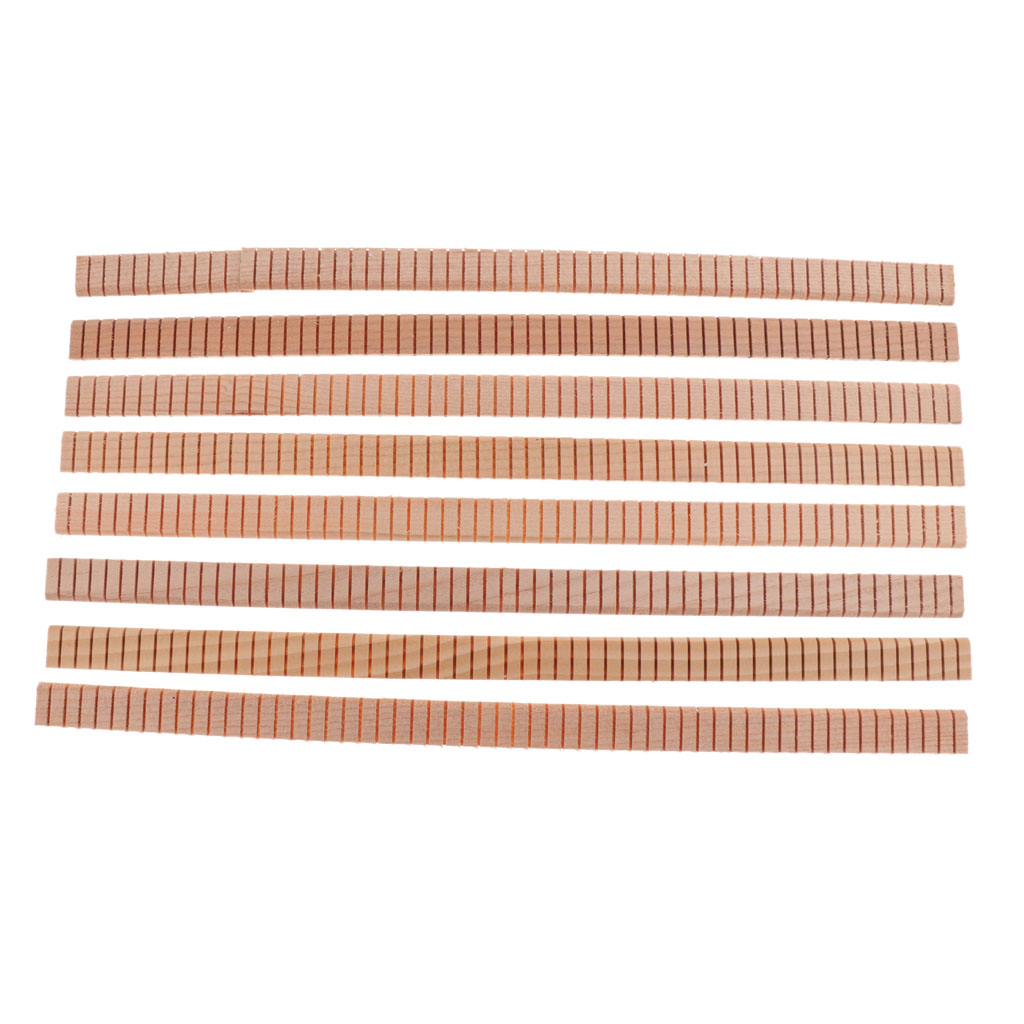 8pcs 161cm Length White Tie Purfling Strips for Guitar Bass Ukulele