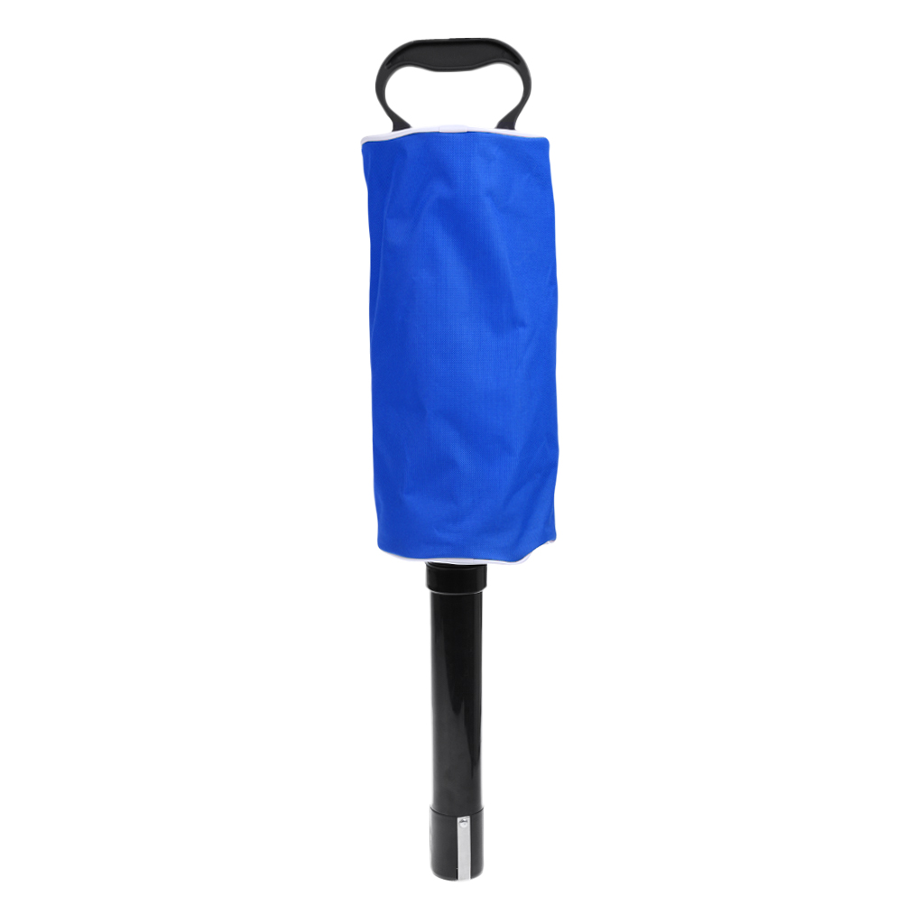 MagiDeal Hot Sale 3 Color Zipper Deluxe Shag Bag Golf Ball Collector Hold Up to 50 Balls Easy to Pick Up Ball Without Bending