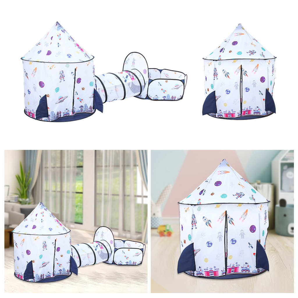 Play Tent Indoor/Outdoor Kids Astronaut Space Playhouse for Ball Pit Balls