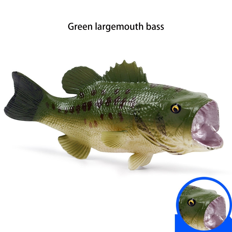 Modelo de Peixe Baixo para Decoração Artificial Realista Peixe Simulado Grande Boca W3jf 8 W3jf artificial realista peixe simulado modelo de
