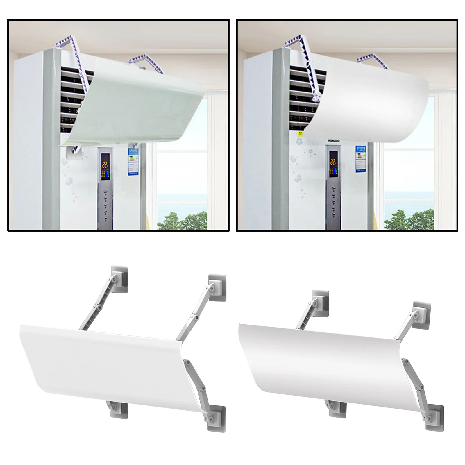 Air Conditioner Wind Shield Deflector Retractable Anti Direct Blowing Cold Home