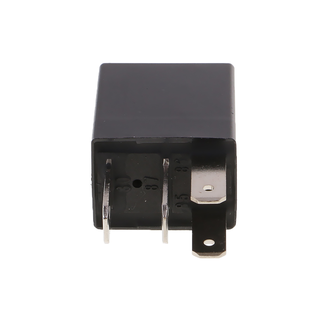 10 Pieces Automotive Car 12V 4-Pin 30 Amp Relay Kit For Fuel Pump Light Horn