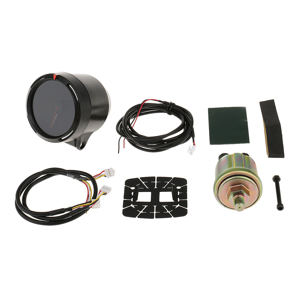Car Truck 60mm  7 Colors Electronic Oil Pressure PSI Gauge Meter