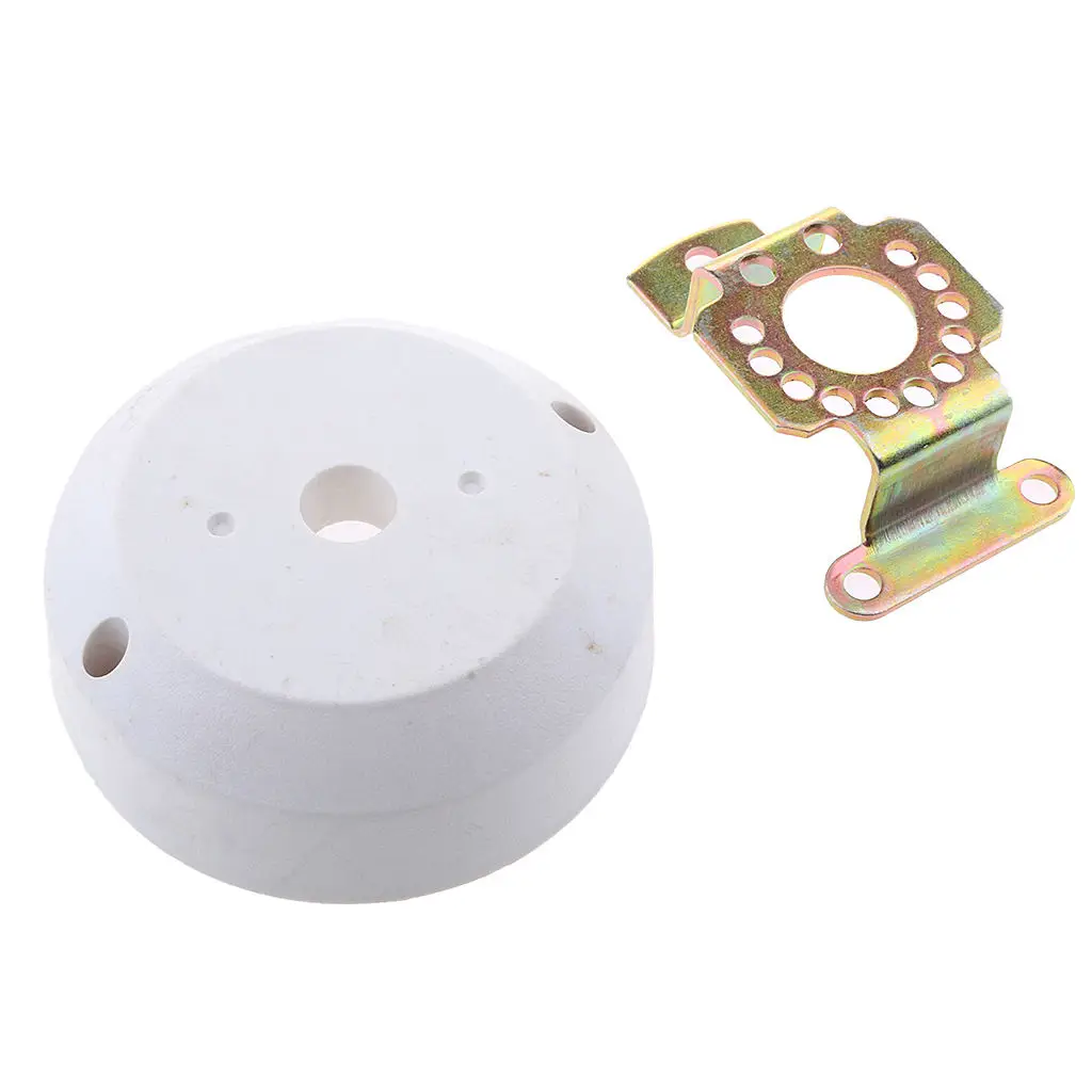 Marine Cable Steering 90 Degree Bezel Kit Boat Outboard Engine Helm White