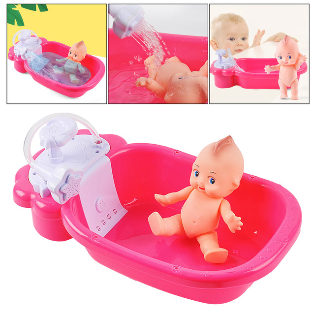 SEWACC 360 Pçs Brinquedos De Bebê De Plástico Brinquedos De Banheira Boneca  De Banho Boneca De Bebê De Plástico Mini Chá De Bebê De Plástico Brinquedos  De Jogo Brinquedos De Forma De