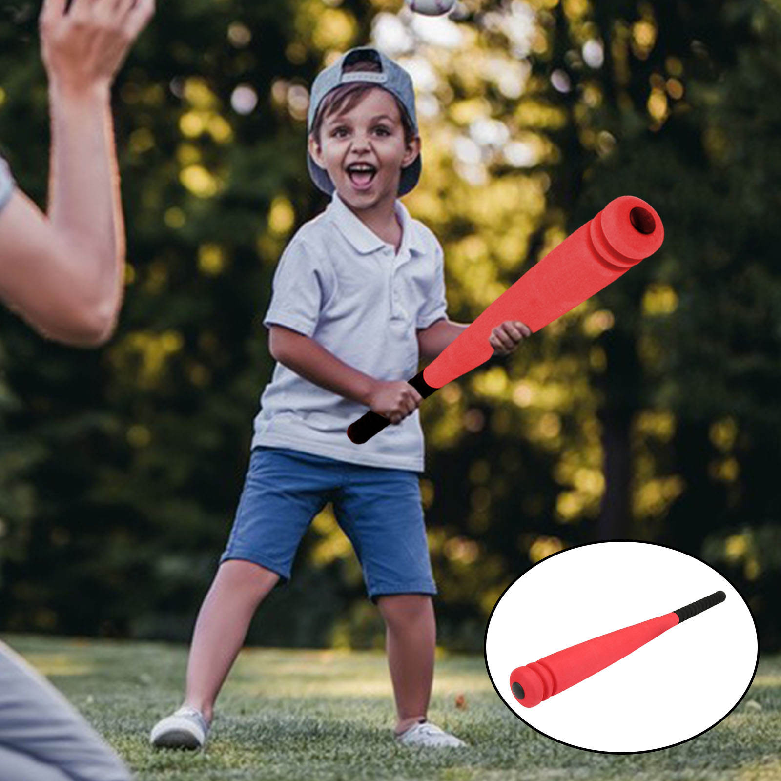 Mini Sponge Baseball Bat Toy Game Playset Children's Fun Educational Safety Sporting Goods