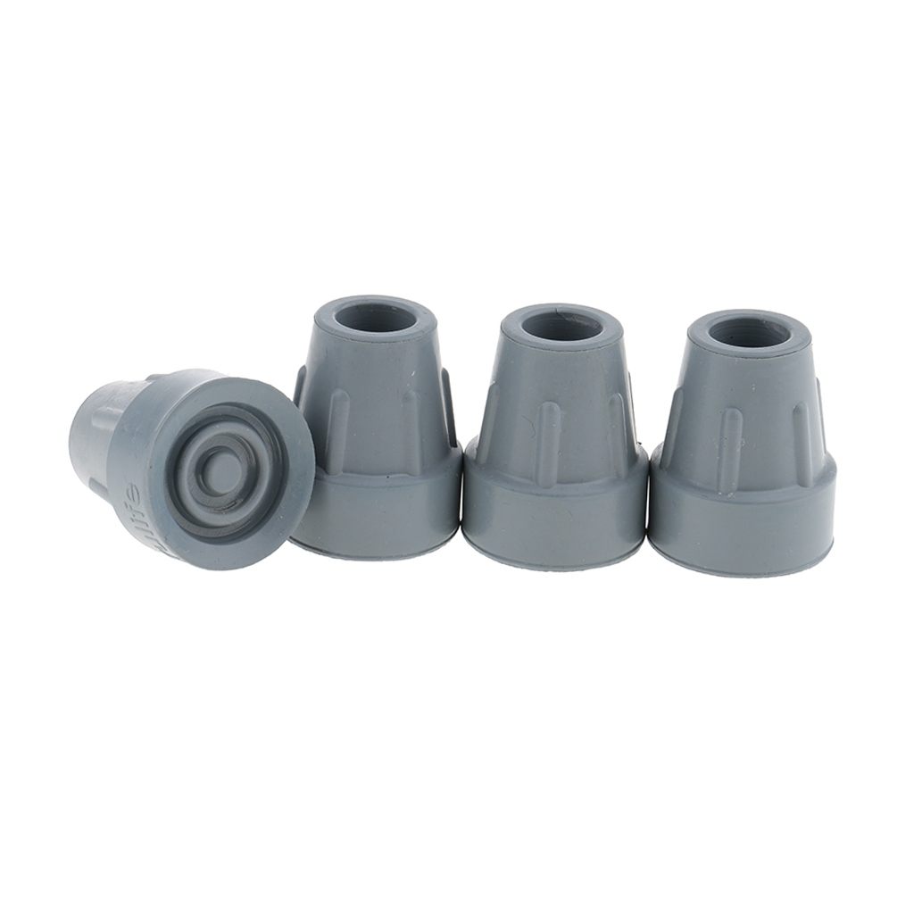 Description Picture 5 of itemMagiDeal 4Pcs Anti-skid Walking Stick Tip Protector Rubber Crutch Tips Grain Cane Pad Trekking Poles Tips