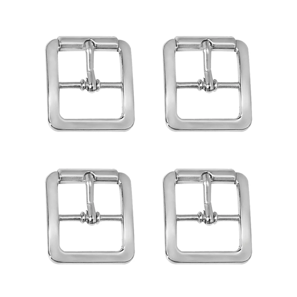 Buckle Pin Type DIY Replacement Belt Buckle Bag Buckle Single Prong Set of 4