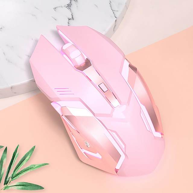 Mouse ottico ricaricabile per Mouse da gioco per Computer Wireless rosa  1600 DPI USB ergonomico simpatico PC Gamer Office Mause per ragazze rosa -  AliExpress