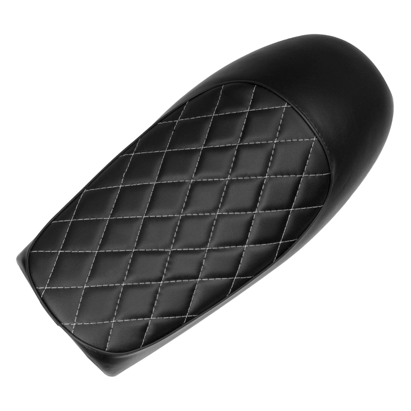 Universal PU Leather Motorcycle Cafe Racer Custom Saddle Flat Seat for KAWASAKI Z650 W650