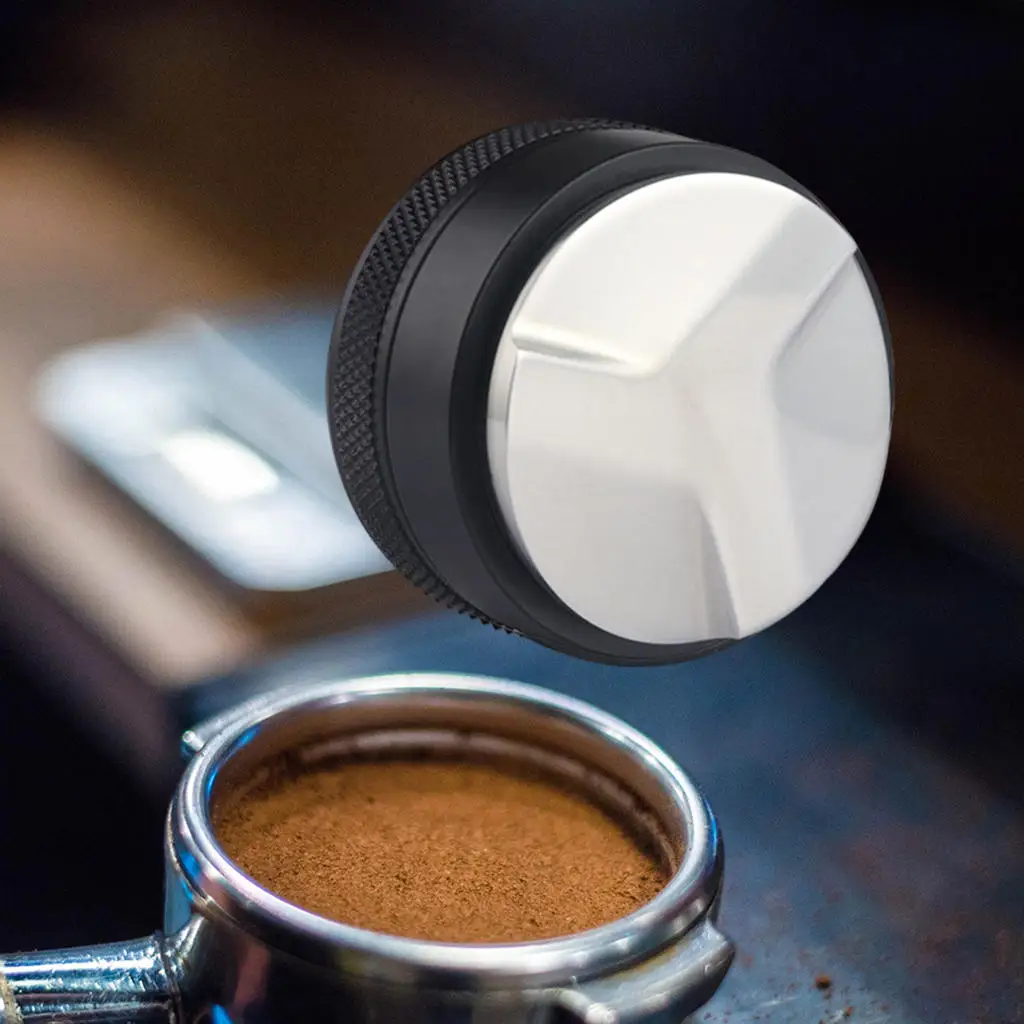 Zinc Alloy Coffee Distributor Coffee Tamper Powder Hammer Leveler Powder Distributor Avoid Agglomeration Adjustable