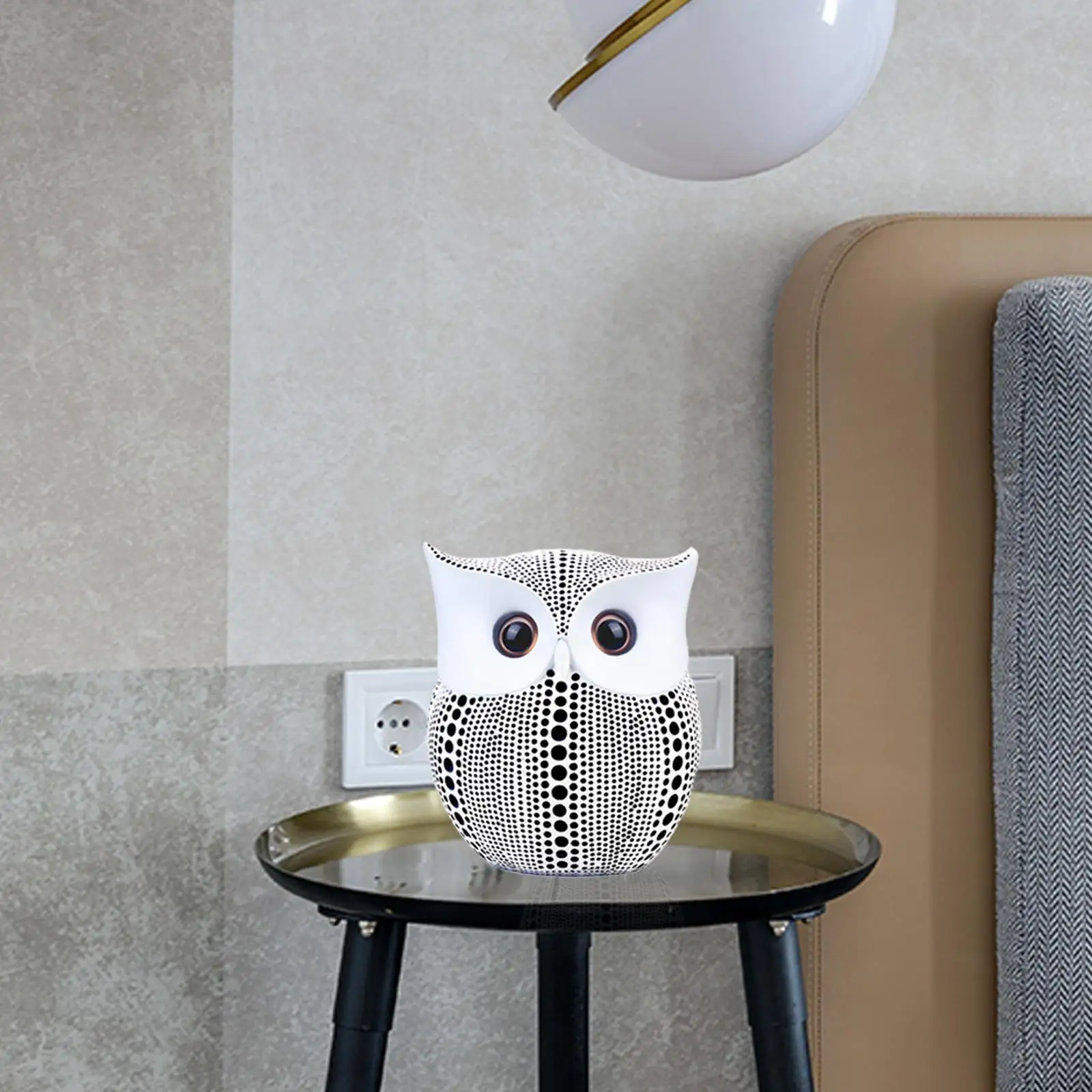 Creative Piggy Bank Owl Shaped Figurines Art Decoration Money Saving Box Ornament Miniatures Handcraft Nordic Style Kids Gifts