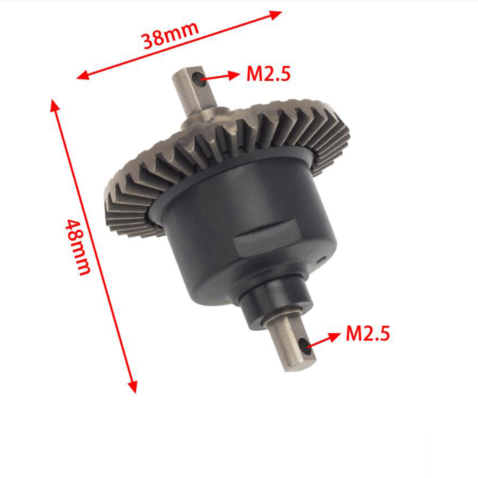 Differential Gear Metal Assembly, Differential Driven Steel Gear for 1:10 Slash 4x4 Huanqi 727 Remo Hobby Short-Course RC Car