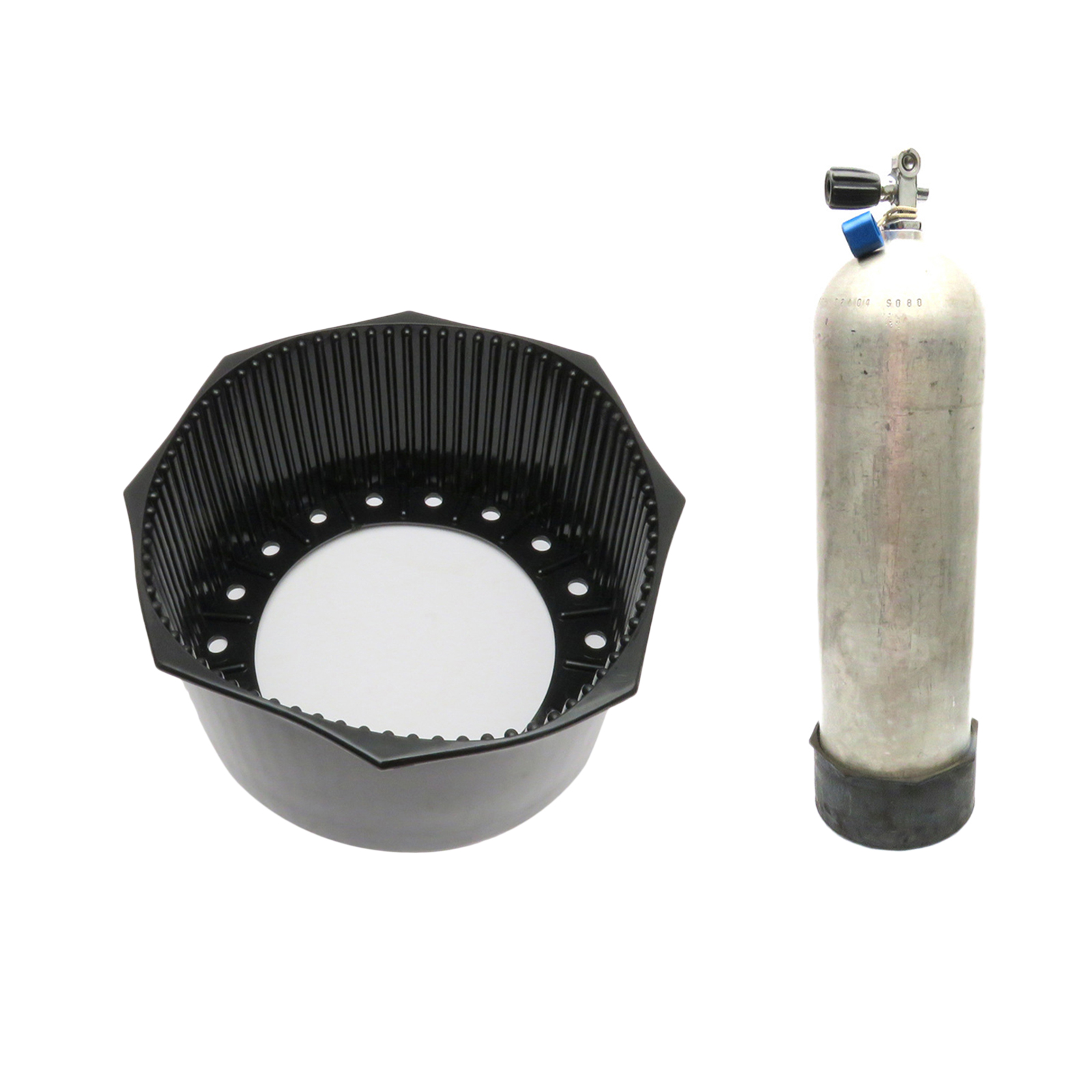 Scuba Dive Cylinder Flat Bottom Boot Base for Single 12L Aluminum Tank Boots Protection Cover