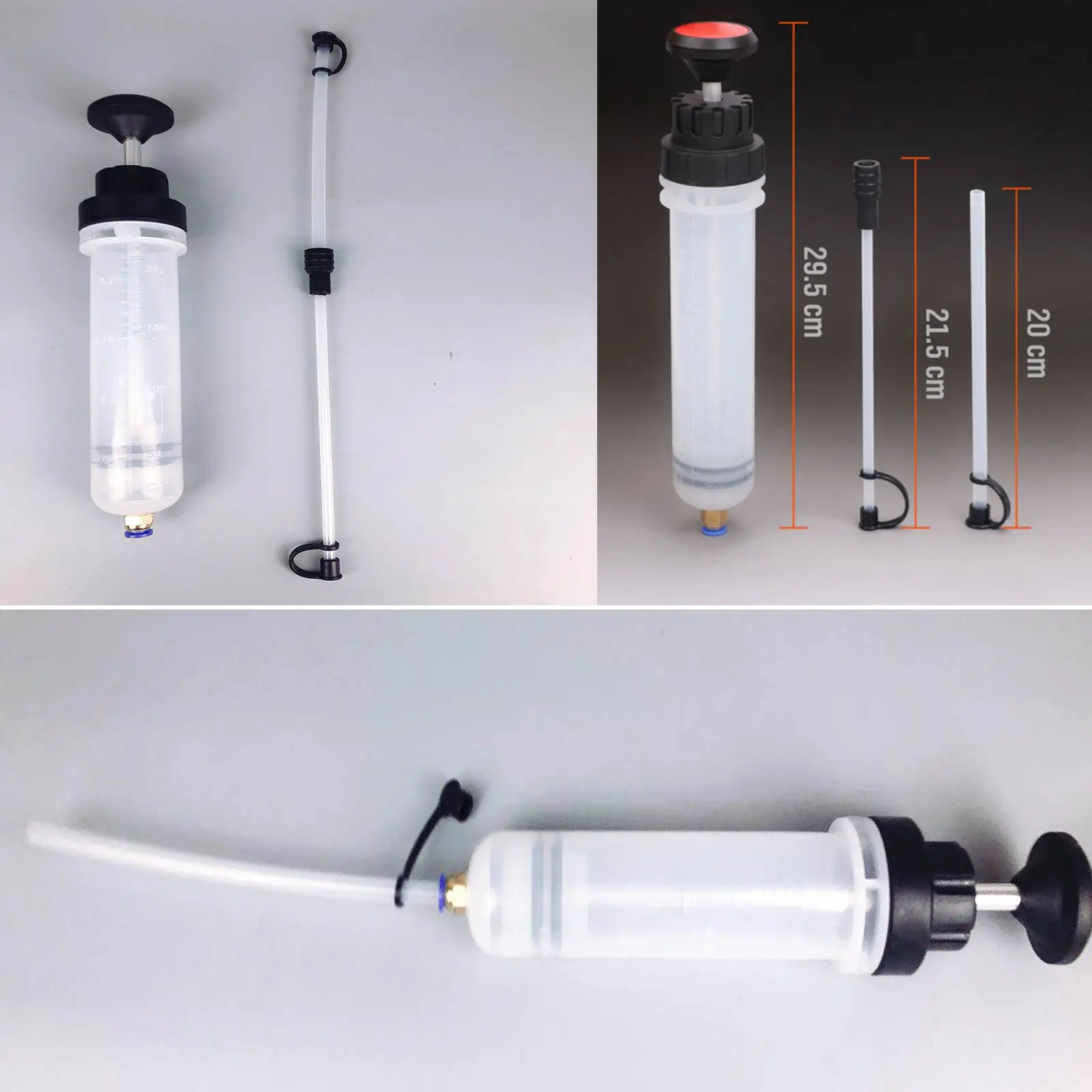 29.5cm Car Automotive Filling Fluid Extractor / Extracting Transmission Hand Pump Complete Kit
